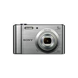 Sony DSC-W800 Compact Digital Camera Silver 20.1 MP 5 x Optical Zoom